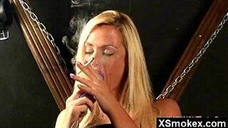 Alluring Sexy Smoking Lady Rammed - porn video