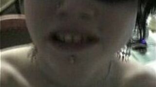 handjob and cumming on her tits - porn video