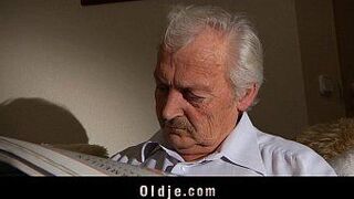 Grandpa fucking horny young sweety - porn video