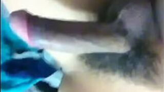 Playing huge hairy teen dick - porn video