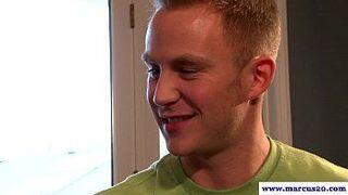 Straight pornstar get cut cock tugged in high def - porn video