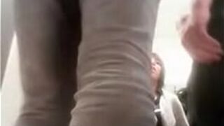 Couple in the dressing room gets caught - porn video