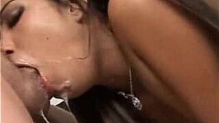 Teen Swallows Cock - porn video