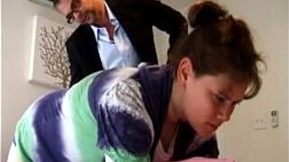 Teen Spanking For making noise - porn video