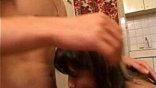 Blonde teenie gets fucked in her tiny asshole - porn video