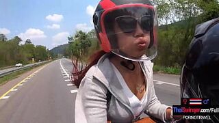 Big butt Thai amateur teen girlfriend hot sex in public in a coffee shop - porn video